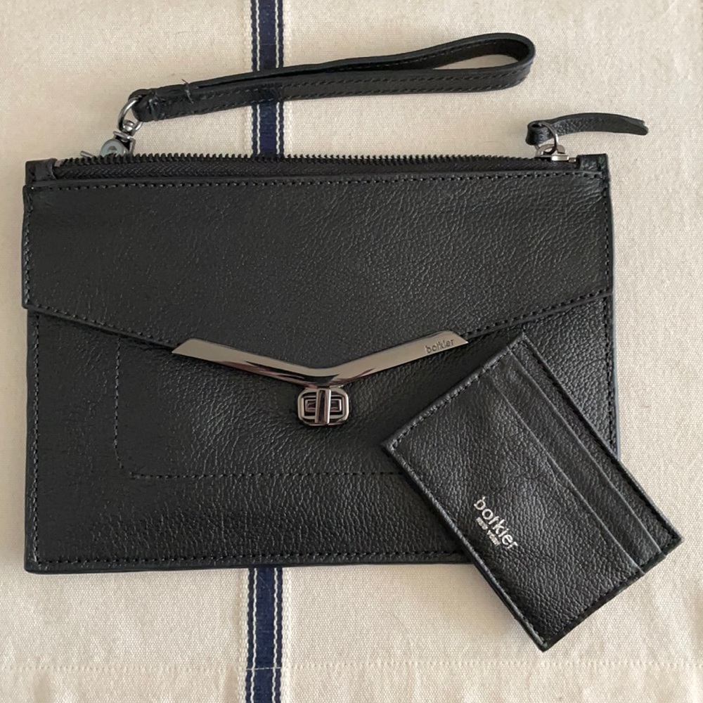 Botkier Valentina Pebbled Leather Wristlet